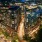 aerial view of Colette at night