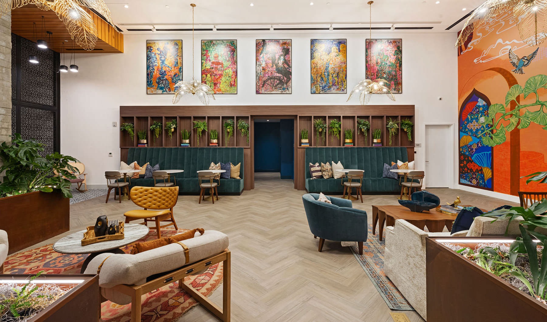 Settle into comfort at Colette resident lounge with ample seating